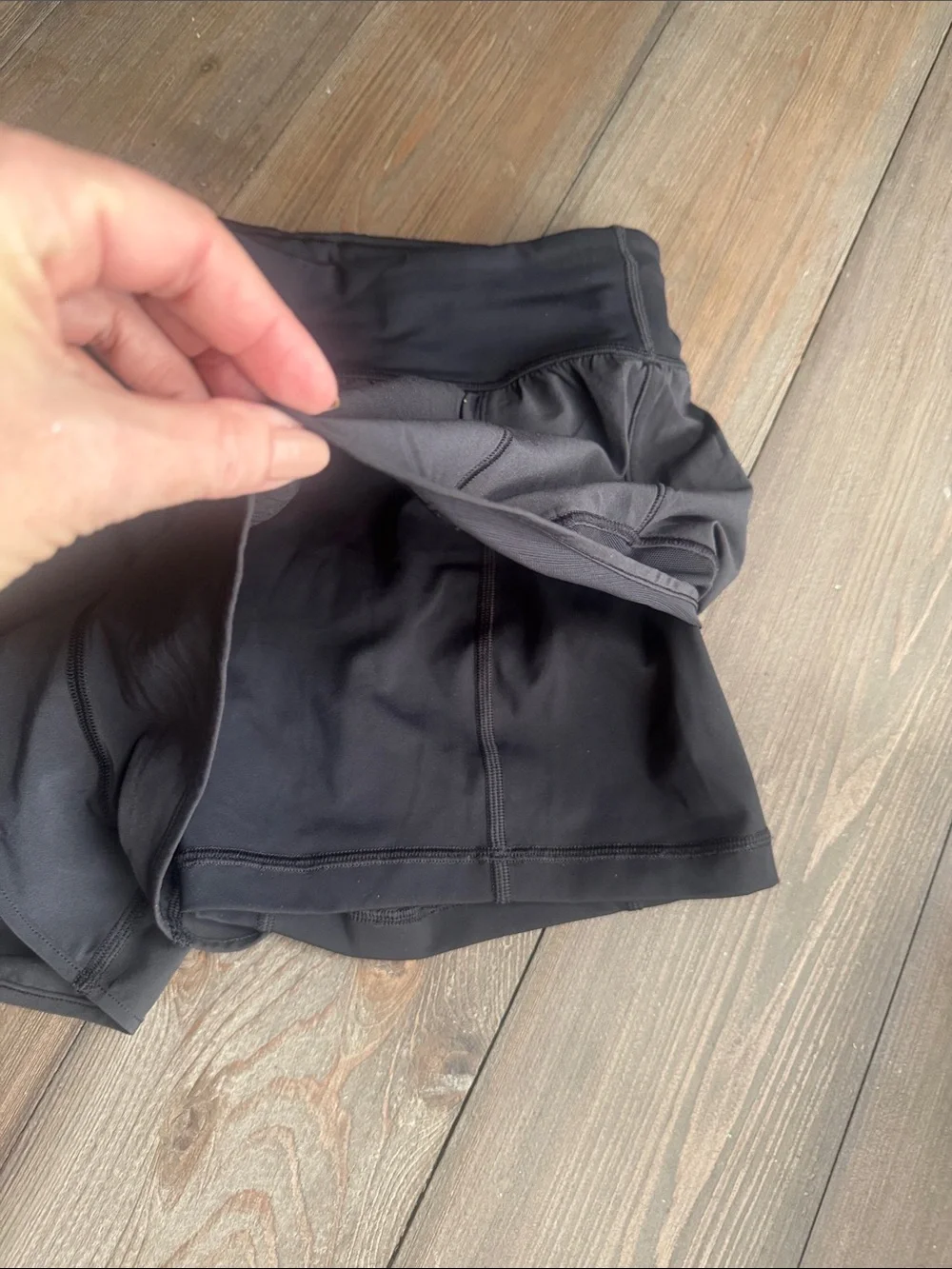 Lululemon Hottie Hot Shorts with Built in Tights Black 10